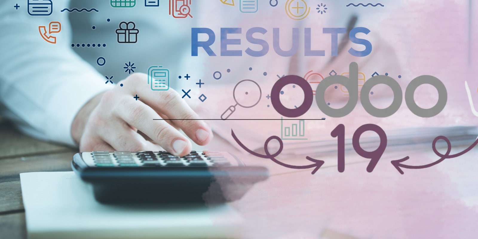 “Business leader viewing Odoo 19 real-time accounting dashboard showing instant financial reports and analytics.”