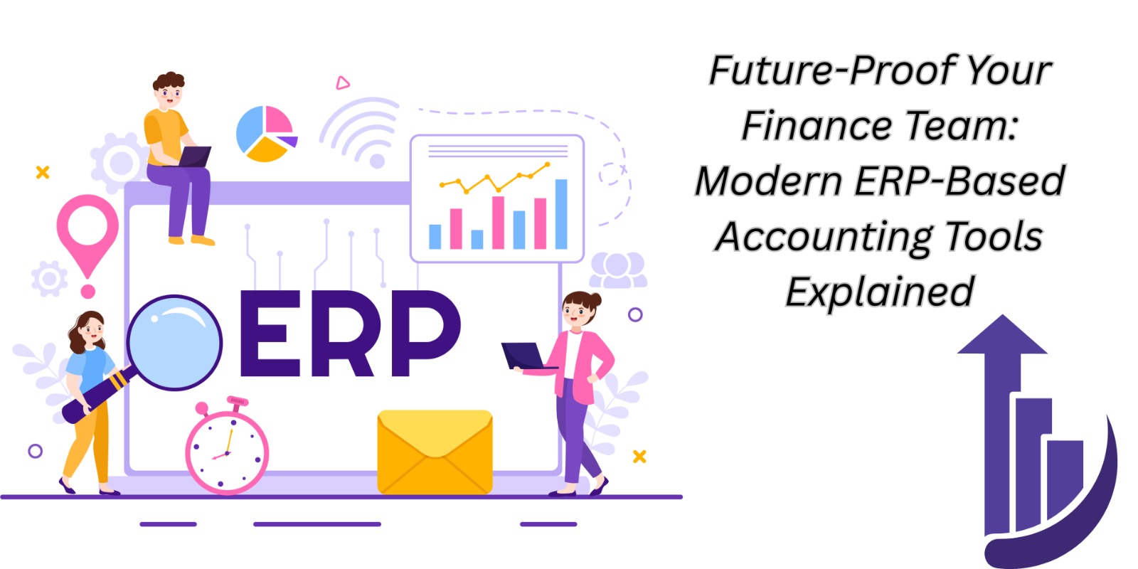 "ERP dashboard showing real-time accounting automation, smart insights, and integrated financial tools for modern finance teams."