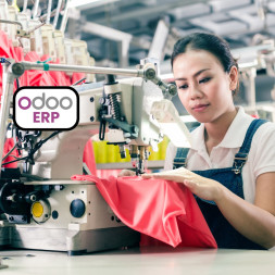 Odoo ERP for Textile and Uniform Manufacturing in Sharjah Barcode Control Size Variants Smart Production Planning